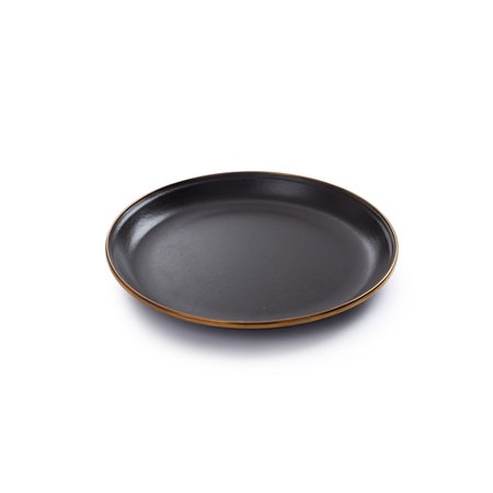 Barebones Living Barebones Enamel Salad Plate Set, Charcoal, 8in CKW-342